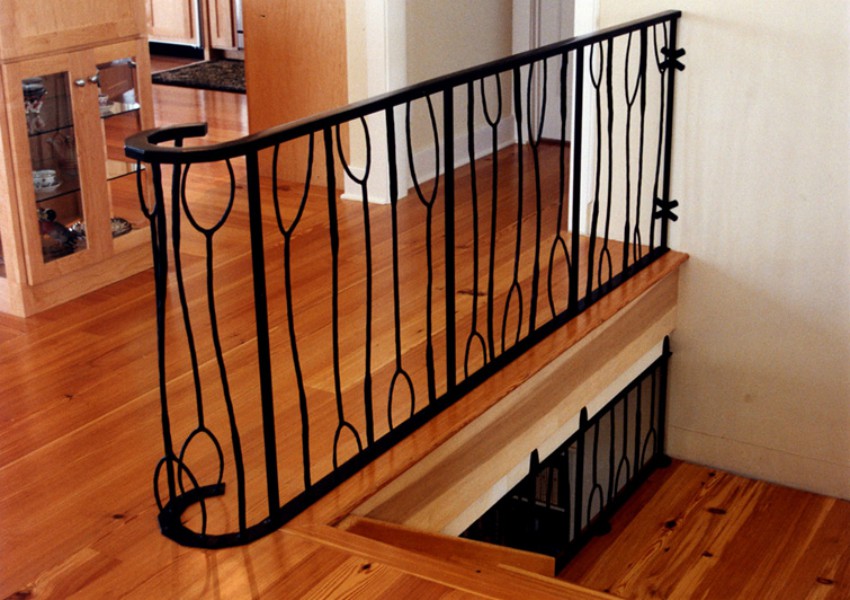 Wrought iron rail